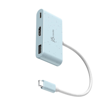 Stacja dokująca j5create Eco-Friendly USB-C to HDMI & USB Type-A with Power Delivery 1xHDMI/1xUSB 3.1/1xUSB-C; kolor nie