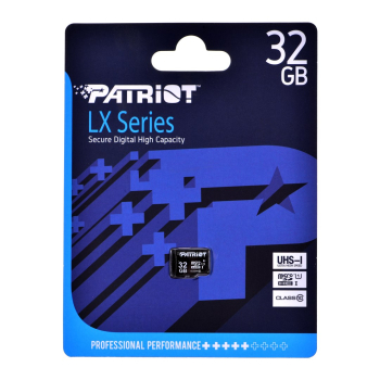 Patriot LX Series microSDHC 32GB Class 10 UHS-I-1