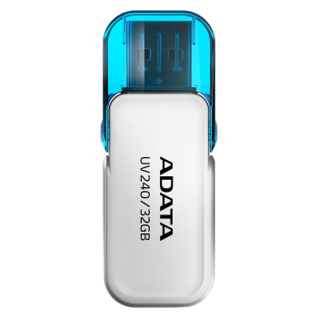 Pendrive ADATA AUV240-32G-RWH (32GB; USB 2.0; kolor biały)-1