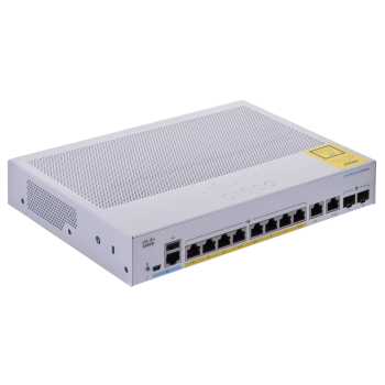 Cisco CBS350-8FP-E-2G | Switch | 8x RJ45 1000Mb/s PoE, 2x RJ45/SFP Combo, 120W-1