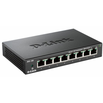 D-Link | Ethernet Switch | DES-108/E | Unmanaged | Desktop | 10/100 Mbps (RJ-45) ports quantity 8 | 1 Gbps (RJ-45) ports