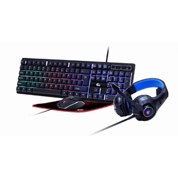 Gembird | 4-in-1 Backlight Gaming Kit "Ghost" | GGS-UMGL4-02 | Gaming Kit | Wired | US | USB-1