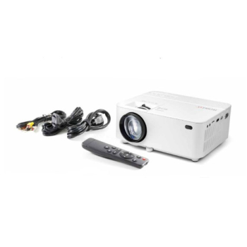 Projektor rzutnik LED + pilot Technaxx 50W, wbudowany głośnik (biały)-1