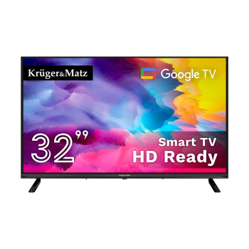 Telewizor Kruger&amp;Matz 32&quot; HD Google TV,  DVB-T2/S2/T/C   H.265 HEVC-1