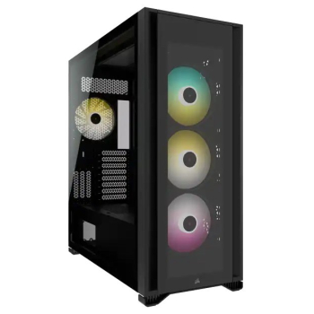 Korsarz | Obudowa komputera typu full-tower ze szkła hartowanego | iCUE 7000X RGB | Szyba boczna | Czarny | Pełna wieża