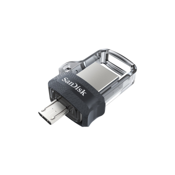 Pendrive SanDisk Ultra Dual Drive M3.0 SDDD3-032G-G46 (32GB; microUSB, USB 3.0; kolor szary)-1