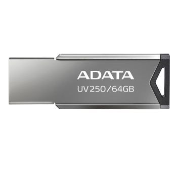 Pendrive ADATA UV250 AUV250-64G-RBK (64GB; USB 2.0; kolor srebrny)-1