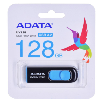 ADATA DashDrive UV128 128GB USB3.0 Black-Blue-1