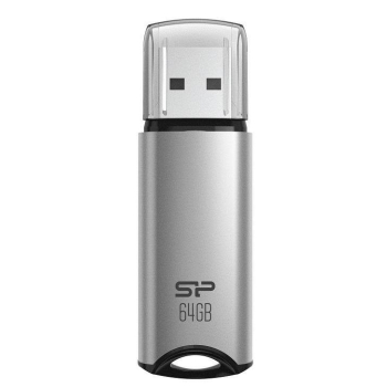 Pendrive Silicon Power Marvel M02 64GB USB 3.2 kolor srebrny ALU (SP064GBUF3M02V1S)-1