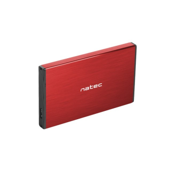 Obudowa NATEC Rhino Go NKZ-1279 (2.5"; USB 3.0; Aluminium; kolor czerwony)-1