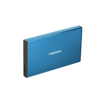Obudowa na dysk NATEC Rhino Go NKZ-1280 (2.5"; USB 3.0; Aluminium; kolor niebieski)-1