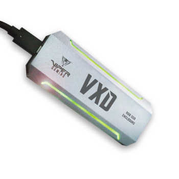PATRIOT VXD obudowa SSD USB3.2 M.2 NVMe 1.3 do 2TB Aluminium RGB-1