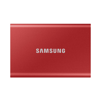 Dysk zewnętrzny SSD Samsung T7 (500GB; USB 3.2; czerwony; MU-PC500R/WW)-1