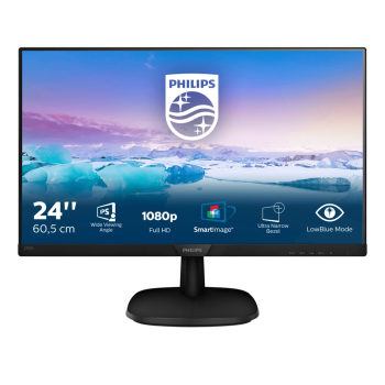 Monitor Philips 243V7QDSB/00 (23,6"; IPS/PLS; FullHD 1920x1080; HDMI, VGA; kolor czarny)-1