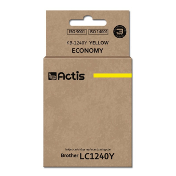 Tusz ACTIS KB-1240Y (zamiennik Brother LC1240Y/LC1220Y; Standard; 19 ml; żółty)-1