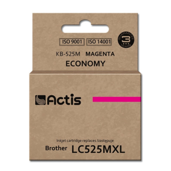 Tusz ACTIS KB-525M (zamiennik Brother LC525M; Standard; 15 ml; czerwony)-1