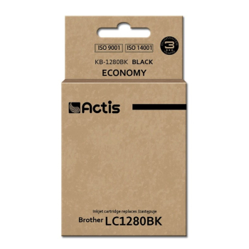 Tusz ACTIS KB-1280Bk (zamiennik Brother LC1280BK; Standard; 60 ml; czarny)-1