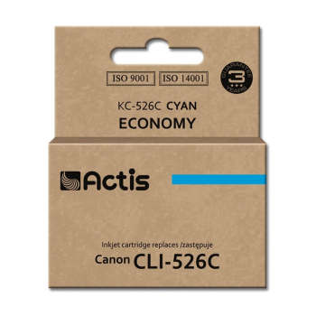 Tusz ACTIS KC-526C (zamiennik Canon CLI-526C; Standard; 10 ml; niebieski)-1