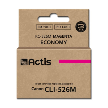 Tusz ACTIS KC-526M (zamiennik Canon CLI-526M; Standard; 10 ml; czerwony)-1