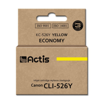 Tusz ACTIS KC-526Y (zamiennik Canon CLI-526Y; Standard; 10 ml; żółty)-1
