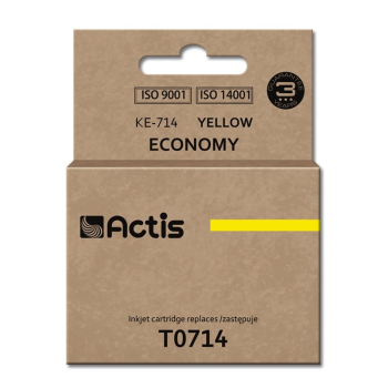 Tusz ACTIS KE-714 (zamiennik Epson T0714, T0894, T1004; Standard; 13.5 ml; żółty)-1