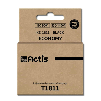 Tusz ACTIS KE-1811 (zamiennik Epson T1811; Standard; 18 ml; czarny)-1