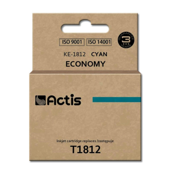 Tusz ACTIS KE-1812 (zamiennik Epson T1812; Standard; 15 ml; niebieski)-1