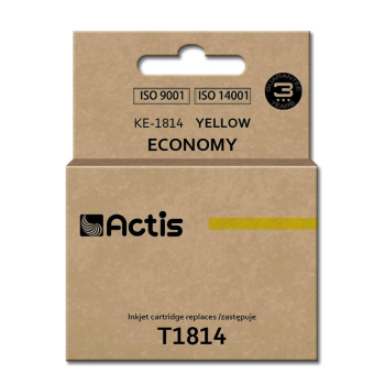 Tusz ACTIS KE-1814 (zamiennik Epson T1814; Standard; 15 ml; żółty)-1