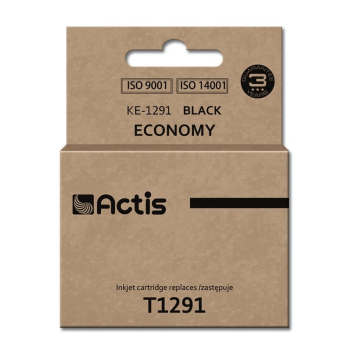 Tusz ACTIS KE-1291 (zamiennik Epson T1291; Standard; 18 ml; czarny)-1