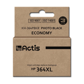 Tusz ACTIS KH-364PBKR (zamiennik HP 364XL CB322EE; Standard; 12 ml; czarny, foto)-1