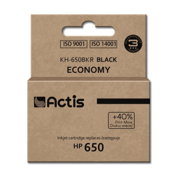 Tusz ACTIS KH-650BKR (zamiennik HP 650 CZ101AE; Standard; 15 ml; czarny)-1