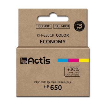 Tusz ACTIS KH-650CR (zamiennik HP 650 CZ102AE; Standard; 9 ml; kolor)-1