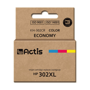 Tusz ACTIS KH-302CR (zamiennik HP 302XL F6U67AE; Premium; 21 ml; kolor)-1