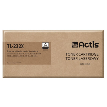Toner ACTIS TL-232X (zamiennik Lexmark 24016SE/34016SE; Standard; 6000 stron; czarny)-1