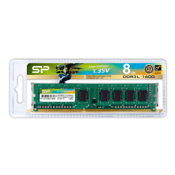 Pamięć RAM Silicon Power DDR3 8GB (1x8GB) 1600MHz CL11 1.35V Low Voltage UDIMM-2