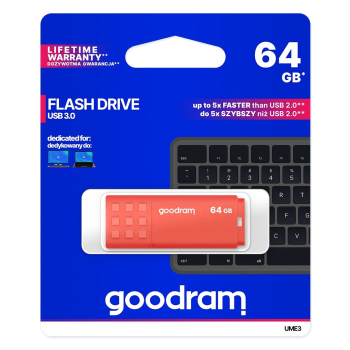 GOODRAM FLASHDRIVE 64GB UME3 USB 3.0 ORANGE-5