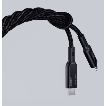 AUKEY CB-MCC102 KABEL USB-C QC PD 1.8M 5A 100W LED-8