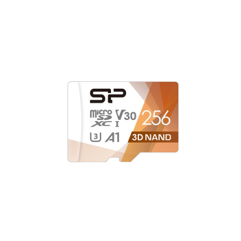 Karta pamięci Silicon Power microSDXC Superior Pro 256GB V30 UHS-1 U3 A1 + ADAPTER microSD-SD (SP256GBSTXDU3V20AB)-1