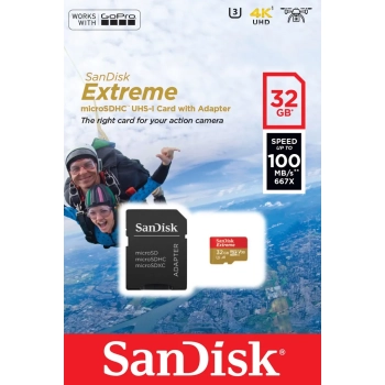 Karta pamięci SanDisk Extreme SDSQXAF-032G-GN6AA (32GB; Class U3; Adapter, Karta pamięci)-3