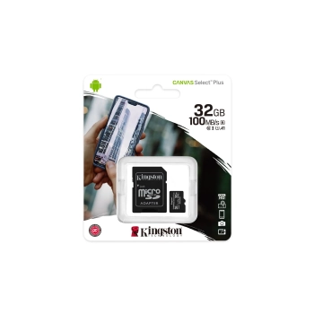Karta pamięci z adapterem Kingston Canvas Select Plus SDCS2/32GB (32GB; Class 10, Class U1, V10; + adapter)-4