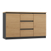 KOMODA 2 DRZWI 3 SZUFLADY ANT/ART BLAT ARTISAN KPL
