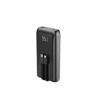 GEMBIRD POWERBANK O POJEMNOŚCI 20000MAH, SZYBKIE ŁADOWANIE 20W, WYŚWIETLACZ LCD, ZINTEGROWANE KABLE KOLOR CZARNY
