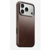 NOMAD Traditional Leather Case - skórzane etui do iPhone 17 Pro kompatybilne z MagSafe, skóra Horween (rustic brown)
