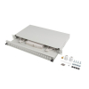 Przełącznica światłowodowa LANBERG 24xSC duplex / 24xLC quad RACK 19" 1U szara + akcesoria