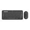 Logitech 920-012244 klawiatura Dołączona myszka Uniwersalne RF Wireless + Bluetooth QWERTY Amerykański międzynarodowy Grafitowy