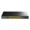 Switch CUDY GS2028PS4-300W 24-Port Gigabit L2 Managed PoE+ 300W  4x Gigabit Combo Ports