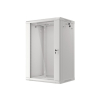 Szafa rack Lanberg WF01-6418-10S (18U; 901mm / 600mm / 450 mm; wisząca; Szklane; 19''; kolor szary)