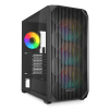 Sharkoon AK3 RGB Czarne Szkło Hartowane (4044951041640)