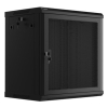 SZAFA INSTALACYJNA RACK WISZĄCA 19" 12U 600X450 CZARNA DRZWI PERFOROWANE LANBERG (FLAT PACK)