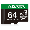 ADATA Speed Plus MicroSDXC 64 GB Class 3 UHS-I/U3 A2 V30